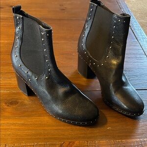 Black NAPOLEON Studded Ankle Boots